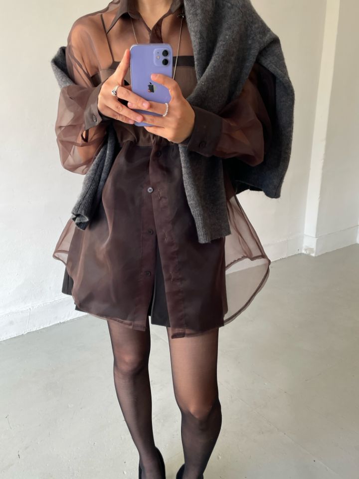 CRONG韓國代購㊣女士新款熱賣職業時尚人氣襯衫蕾絲衫歐根紗CRONG襯衫/蕾絲衫