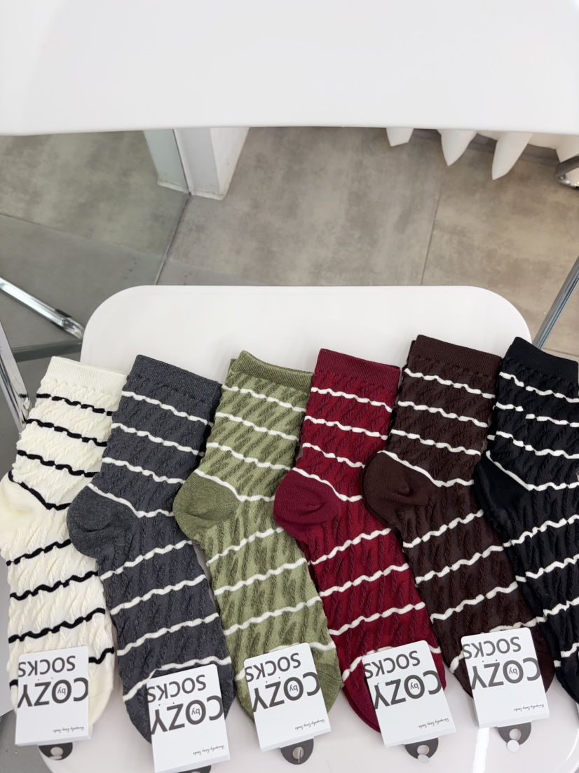 CACTUS-Q韓國代購㊣女裝新品休閑25秋冬真品職業人氣推薦襪子CACTUS十雙起/可混搭襪子