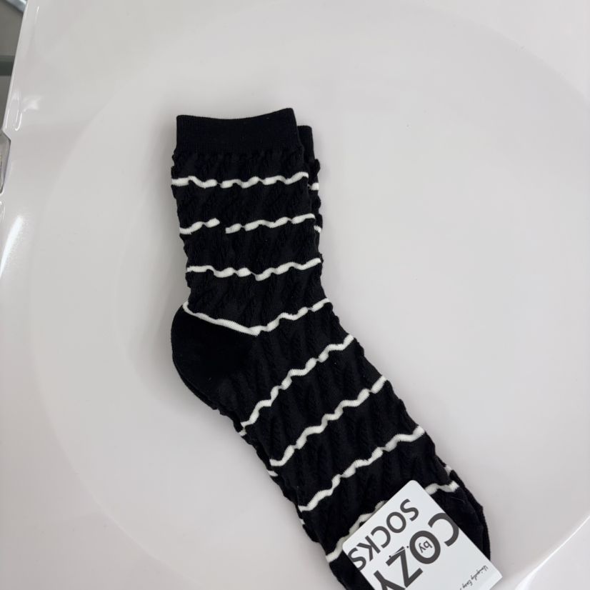 CACTUS-Q韓國代購㊣女裝新品休閑25秋冬真品職業人氣推薦襪子CACTUS十雙起/可混搭襪子圖色6