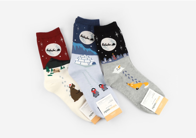 CACTUS-Q東大門㊣實拍女士新品25秋冬熱賣時尚職業休閑襪子CACTUS十雙起/可混搭襪子