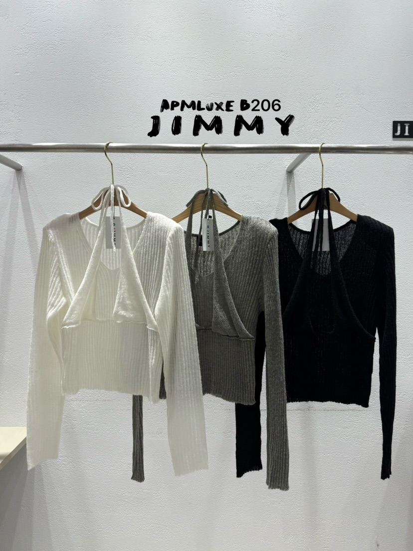 JIMMY東大門㊣實拍女裝新款休閑推薦25秋冬職業真品人氣針織衫JIMMY/REMAKE針織衫