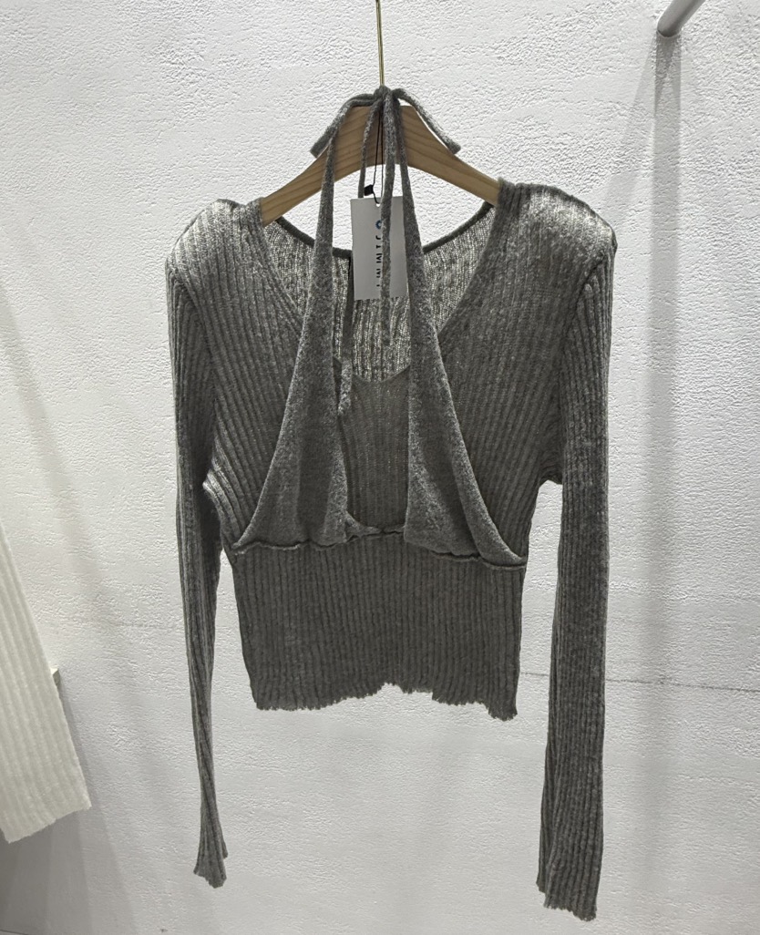 JIMMY東大門㊣實拍女裝新款休閑推薦25秋冬職業真品人氣針織衫JIMMY/REMAKE針織衫圖色2