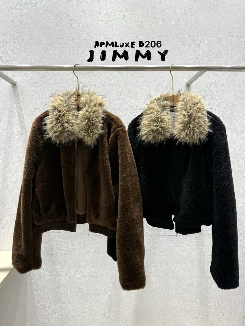 JIMMY東大門㊣實拍女士新品時尚推薦休閑人氣熱賣夾克泰迪熊JIMMY/REMAKE夾克