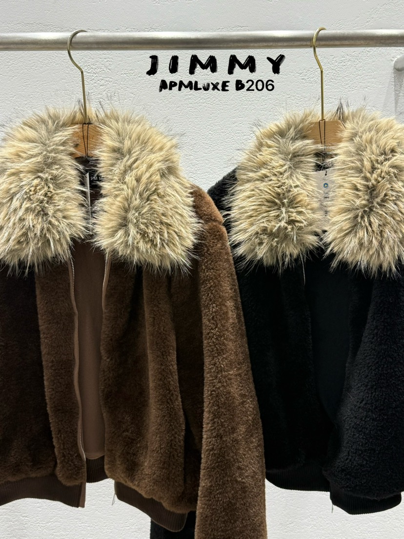 JIMMY東大門㊣實拍女士新品時尚推薦休閑人氣熱賣夾克泰迪熊JIMMY/REMAKE夾克