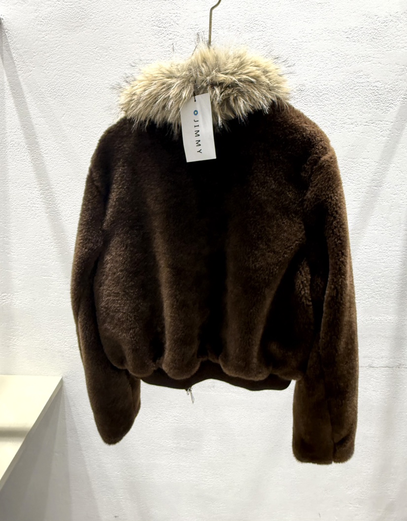 JIMMY東大門㊣實拍女士新品時尚推薦休閑人氣熱賣夾克泰迪熊JIMMY/REMAKE夾克