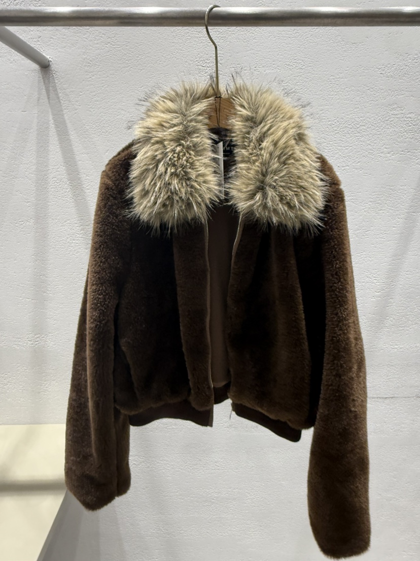 JIMMY東大門㊣實拍女士新品時尚推薦休閑人氣熱賣夾克泰迪熊JIMMY/REMAKE夾克圖色1