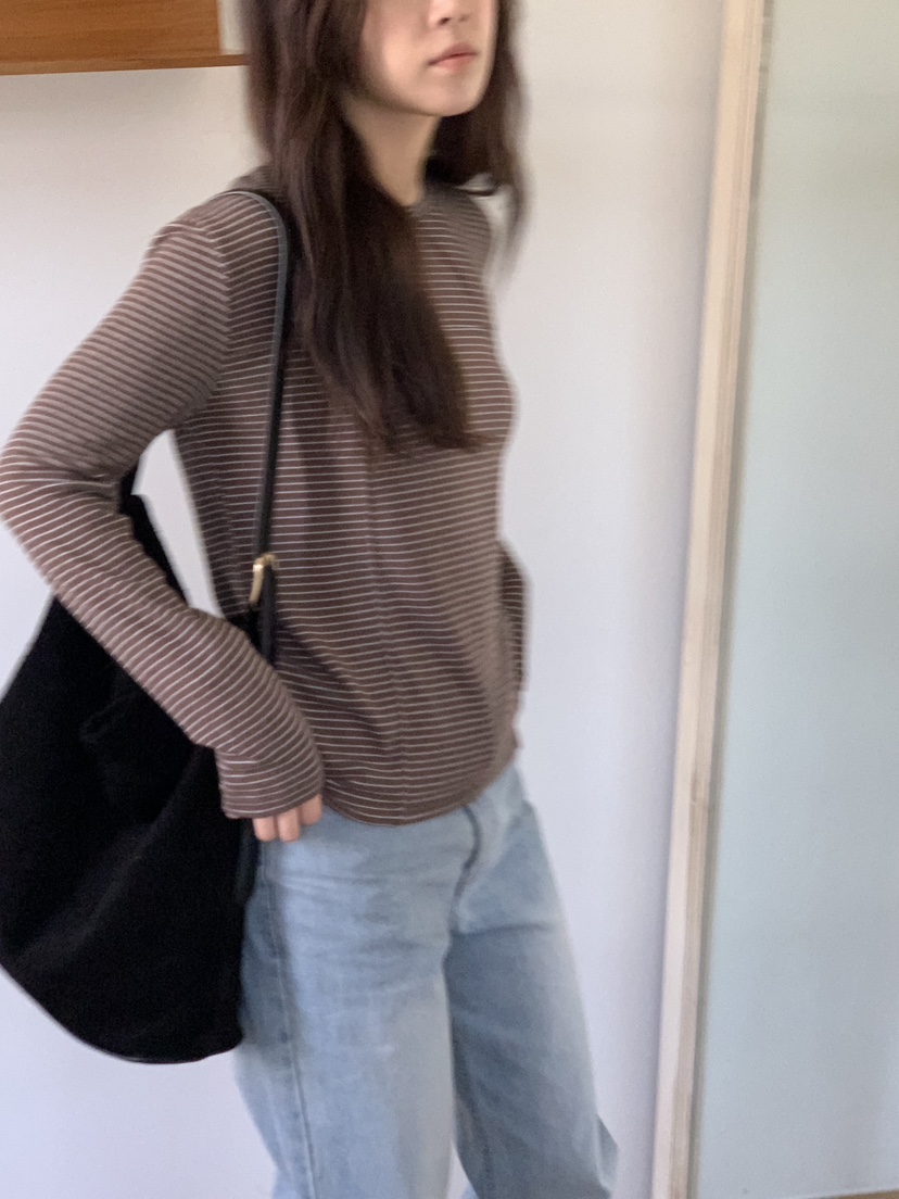 BAKING POWDER韓國直郵㊣女裝新款職業25秋冬休閑真品長袖T恤BAKING POWDER長袖T恤