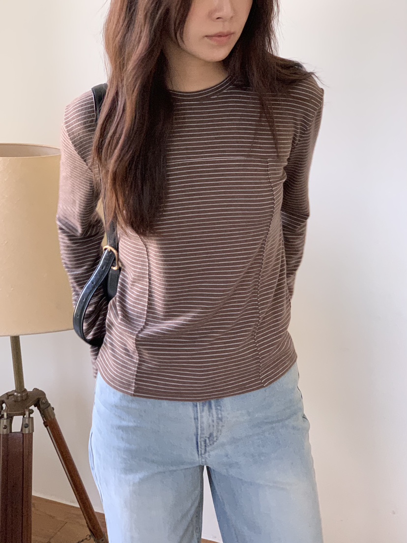 BAKING POWDER韓國直郵㊣女裝新款職業25秋冬休閑真品長袖T恤BAKING POWDER長袖T恤