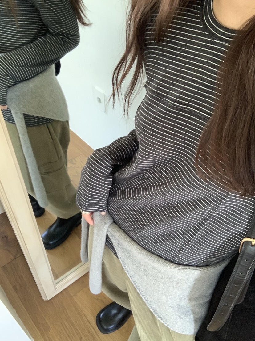 BAKING POWDER韓國直郵㊣女裝新款職業25秋冬休閑真品長袖T恤BAKING POWDER長袖T恤