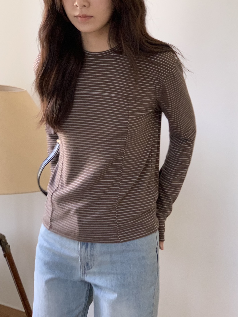 BAKING POWDER韓國直郵㊣女裝新款職業25秋冬休閑真品長袖T恤BAKING POWDER長袖T恤圖色2