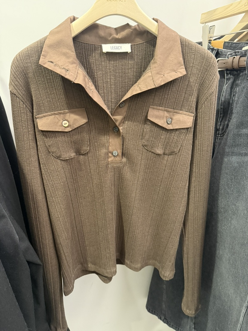 LEGACY東大門㊣直郵女裝新品25秋冬時尚真品人氣推薦長袖T恤LEGACY長袖T恤圖色1