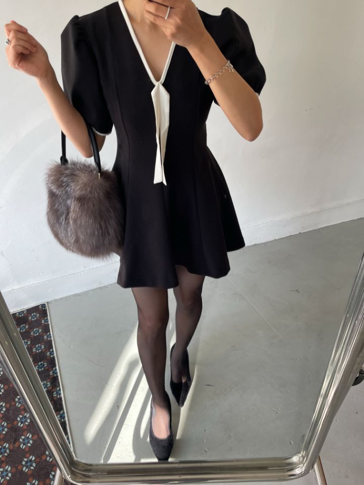 CRONG東大門㊣實拍女裝新品25秋冬真品推薦職業熱賣人氣連衣裙CRONG連衣裙