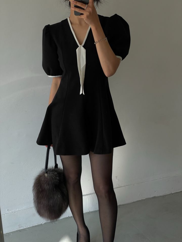 CRONG東大門㊣實拍女裝新品25秋冬真品推薦職業熱賣人氣連衣裙CRONG連衣裙