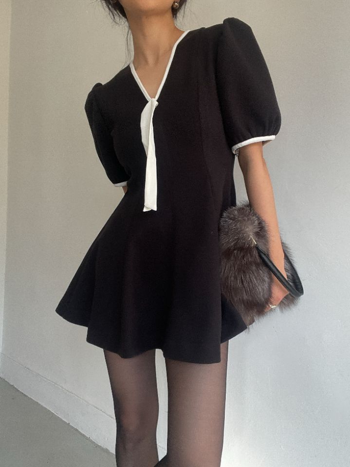 CRONG東大門㊣實拍女裝新品25秋冬真品推薦職業熱賣人氣連衣裙CRONG連衣裙