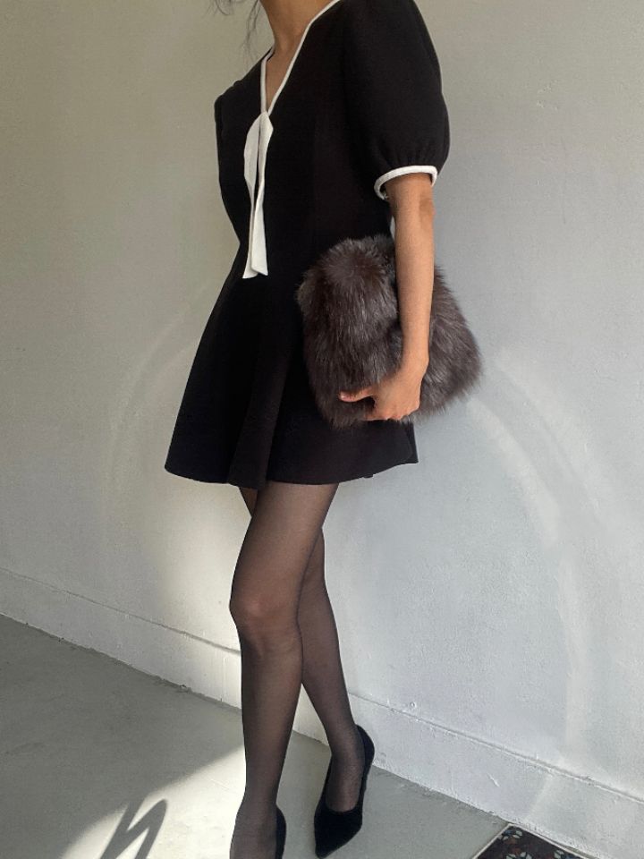 CRONG東大門㊣實拍女裝新品25秋冬真品推薦職業熱賣人氣連衣裙CRONG連衣裙