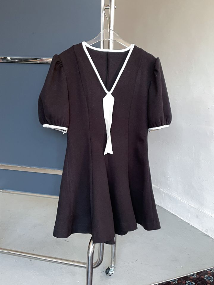 CRONG東大門㊣實拍女裝新品25秋冬真品推薦職業熱賣人氣連衣裙CRONG連衣裙圖色1