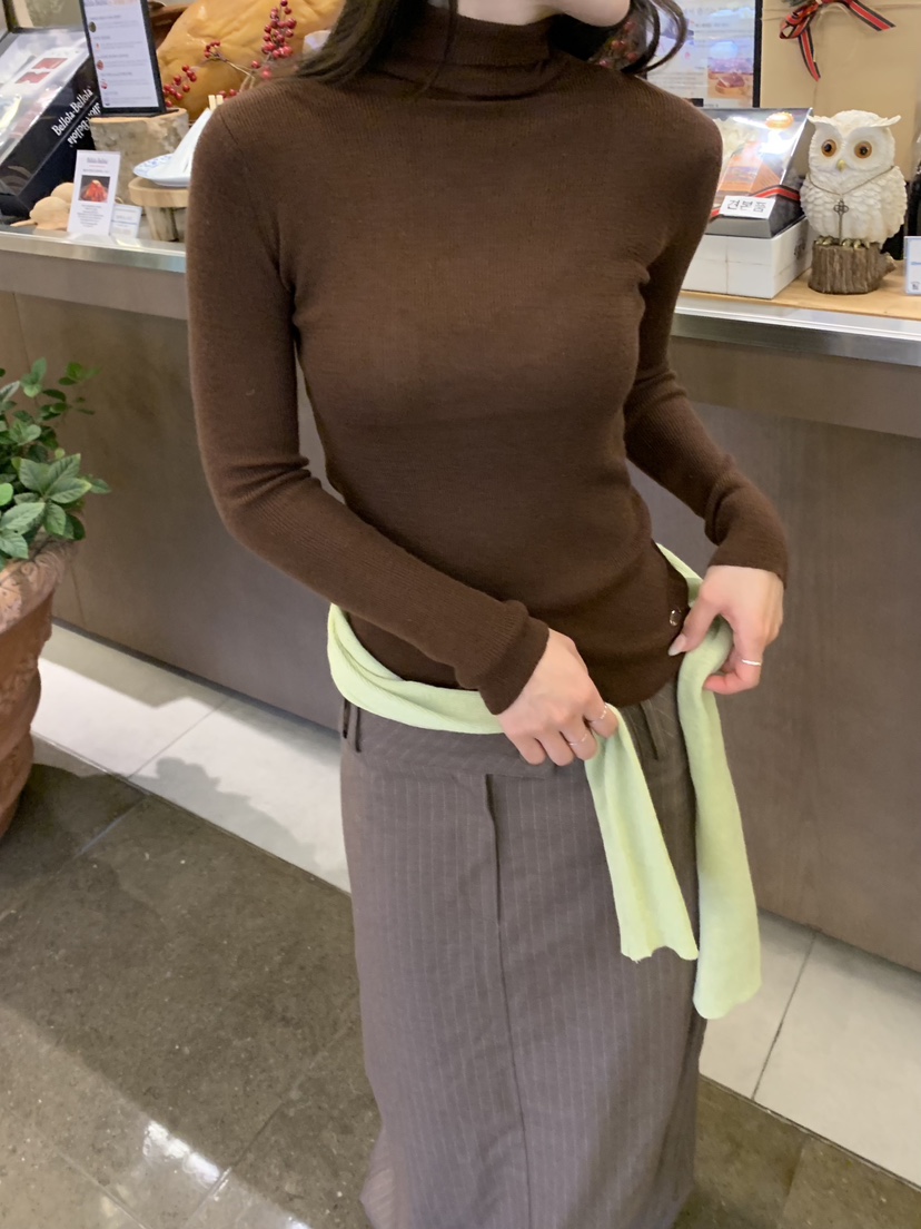 UNA/THE MAY東大門㊣代購女裝新款人氣25秋冬熱賣真品針織衫THEMAY/UNA針織衫圖色2