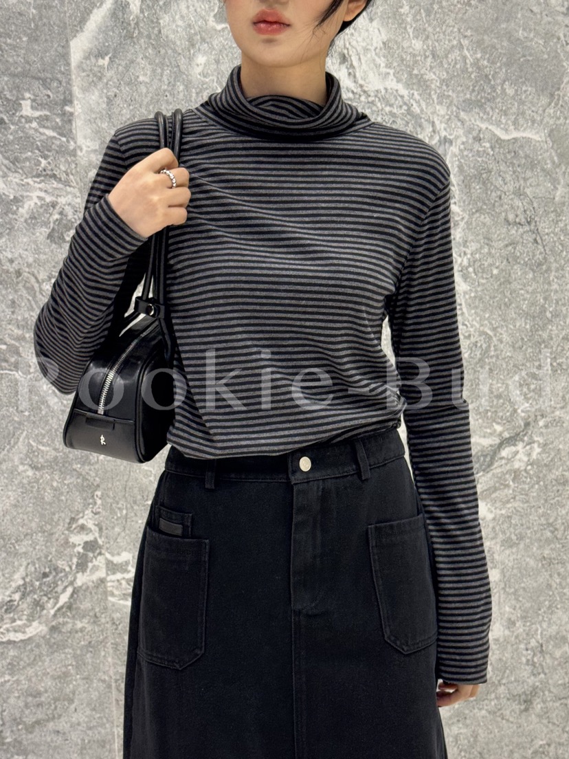 ROOKIE BUD韓國代購㊣女裝新品人氣推薦熱賣真品休閑長袖T恤ROOKIE BUD-L長袖T恤