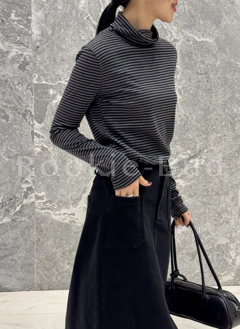 ROOKIE BUD韓國代購㊣女裝新品人氣推薦熱賣真品休閑長袖T恤ROOKIE BUD-L長袖T恤