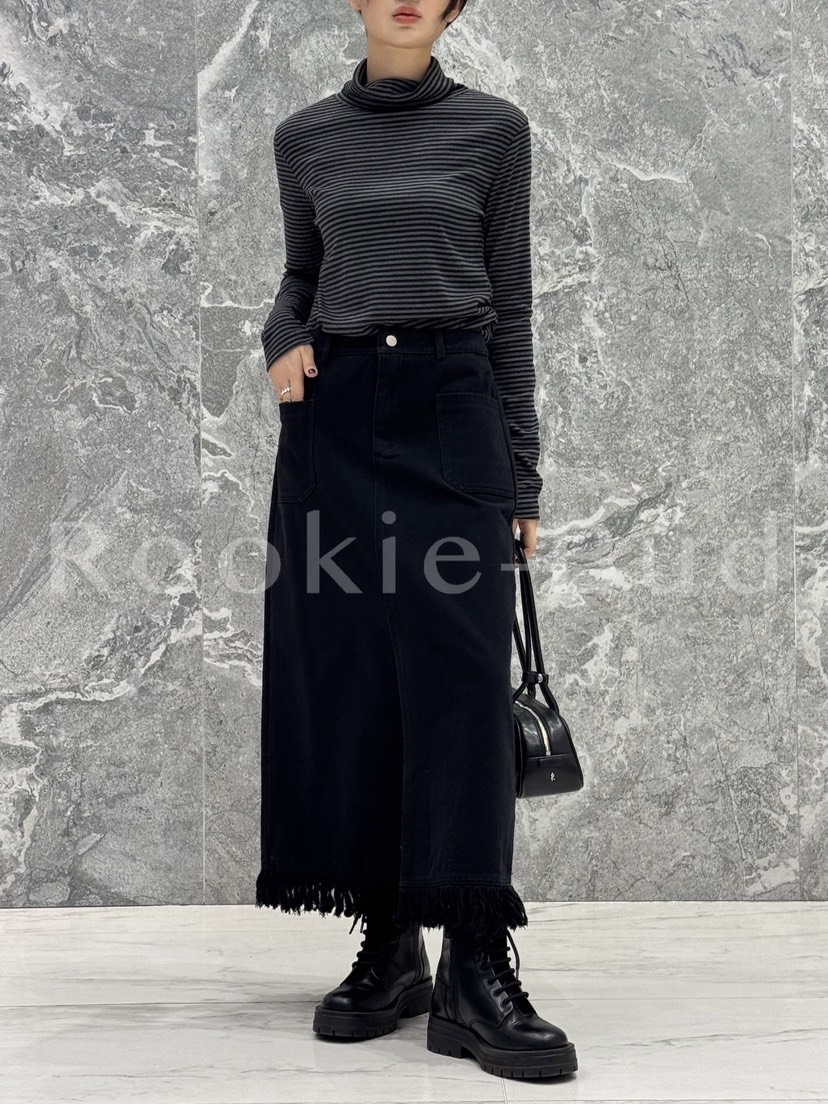 ROOKIE BUD韓國代購㊣女裝新品人氣推薦熱賣真品休閑長袖T恤ROOKIE BUD-L長袖T恤