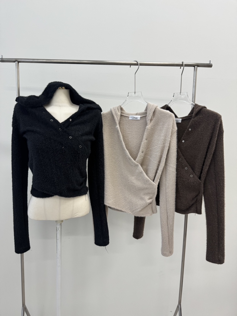 UNA/THE MAY東大門㊣實拍女裝新品25秋冬真品時尚長袖T恤THEMAY/UNA長袖T恤圖色3左三色