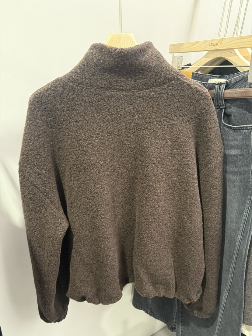 LEGACY東大門㊣實拍女裝新款推薦時尚熱賣25秋冬夾克羊毛拉鏈絨LEGACY夾克