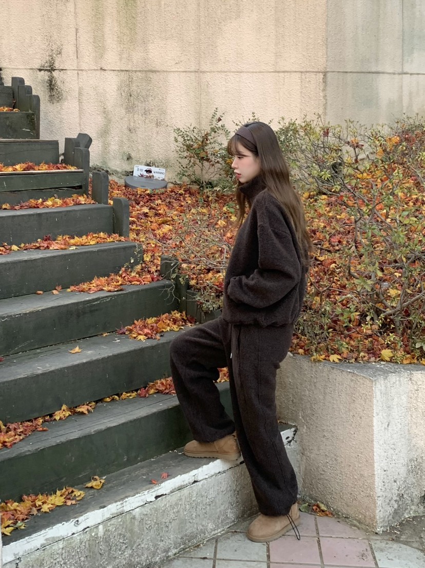 LEGACY東大門㊣實拍女裝新款推薦時尚熱賣25秋冬夾克羊毛拉鏈絨LEGACY夾克