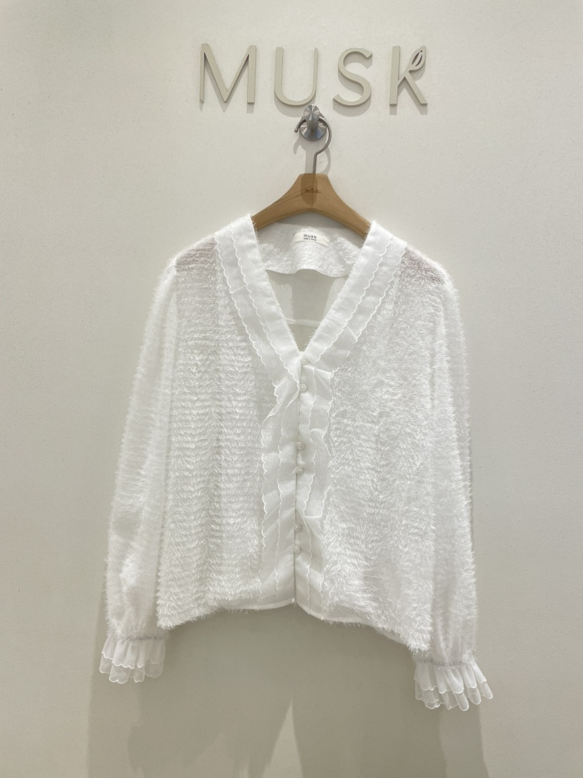 MUSK東大門㊣直郵女裝新品推薦休閑時尚25秋冬真品襯衫蕾絲衫MUSK襯衫/蕾絲衫圖色2