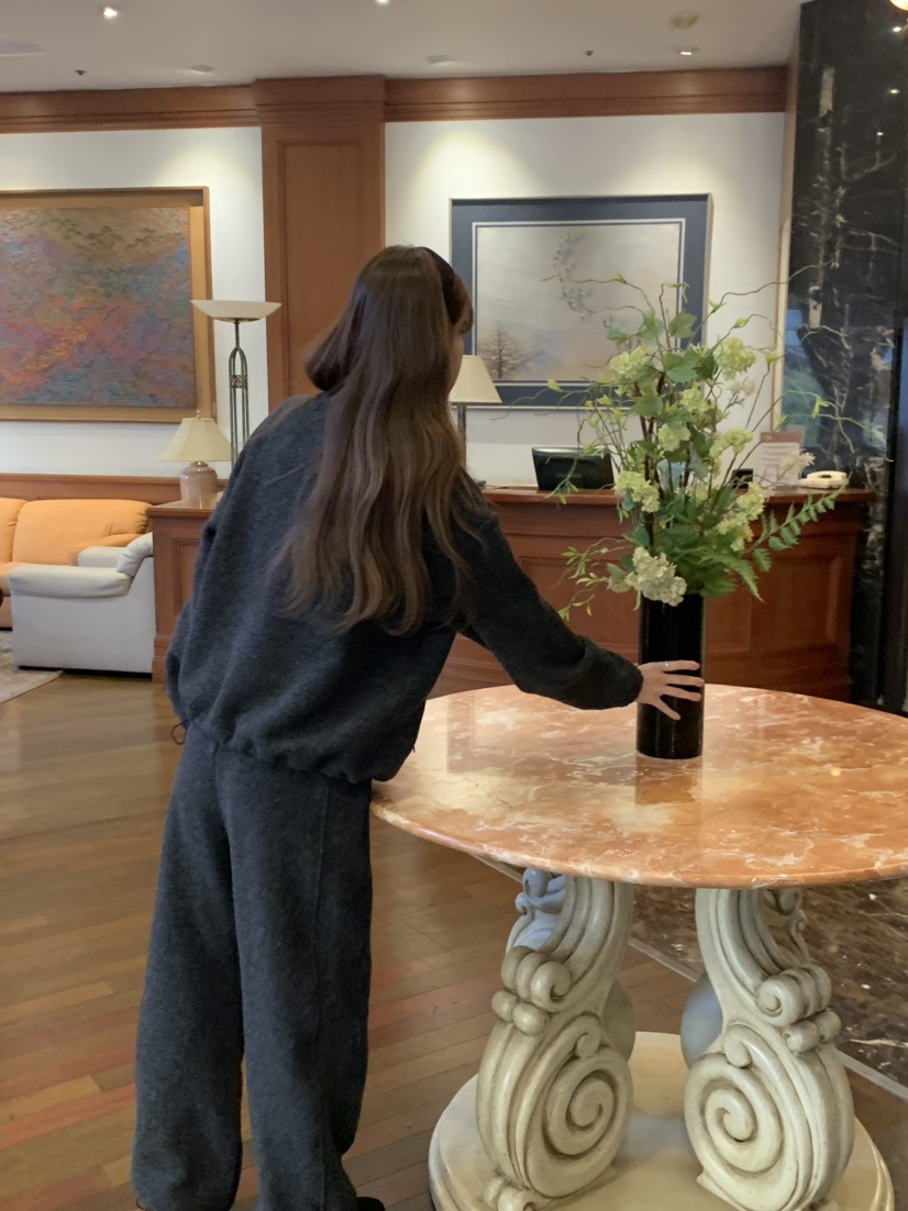 LEGACY東大門㊣實拍女裝新款時尚25秋冬職業休閑休閑褲羊毛絨LEGACY休閑褲