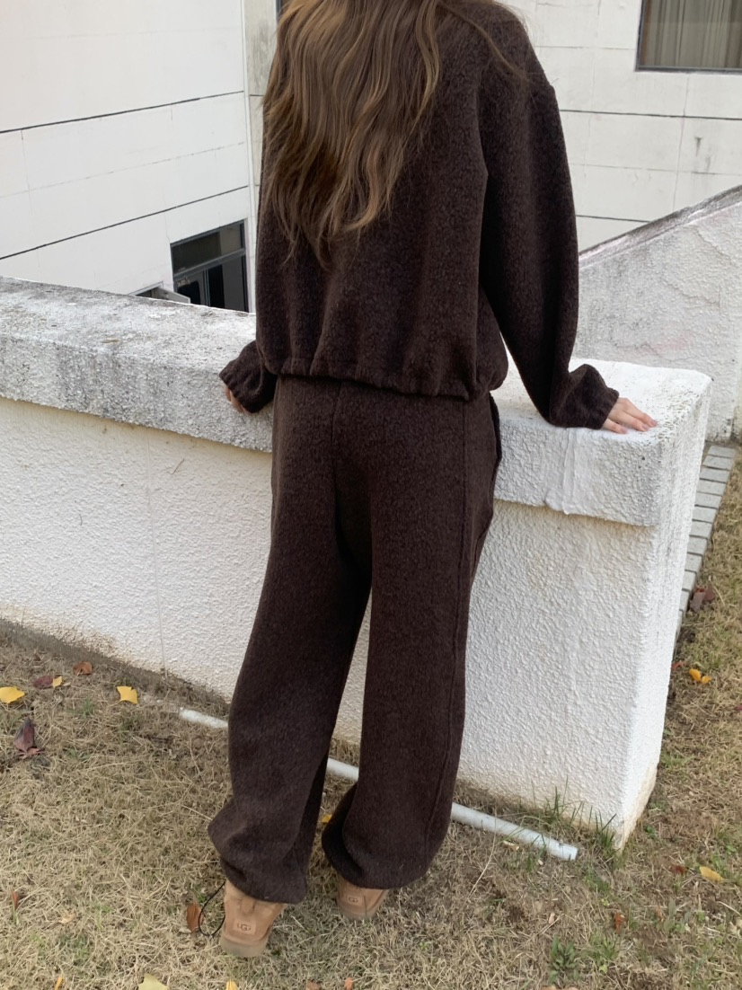 LEGACY東大門㊣實拍女裝新款時尚25秋冬職業休閑休閑褲羊毛絨LEGACY休閑褲