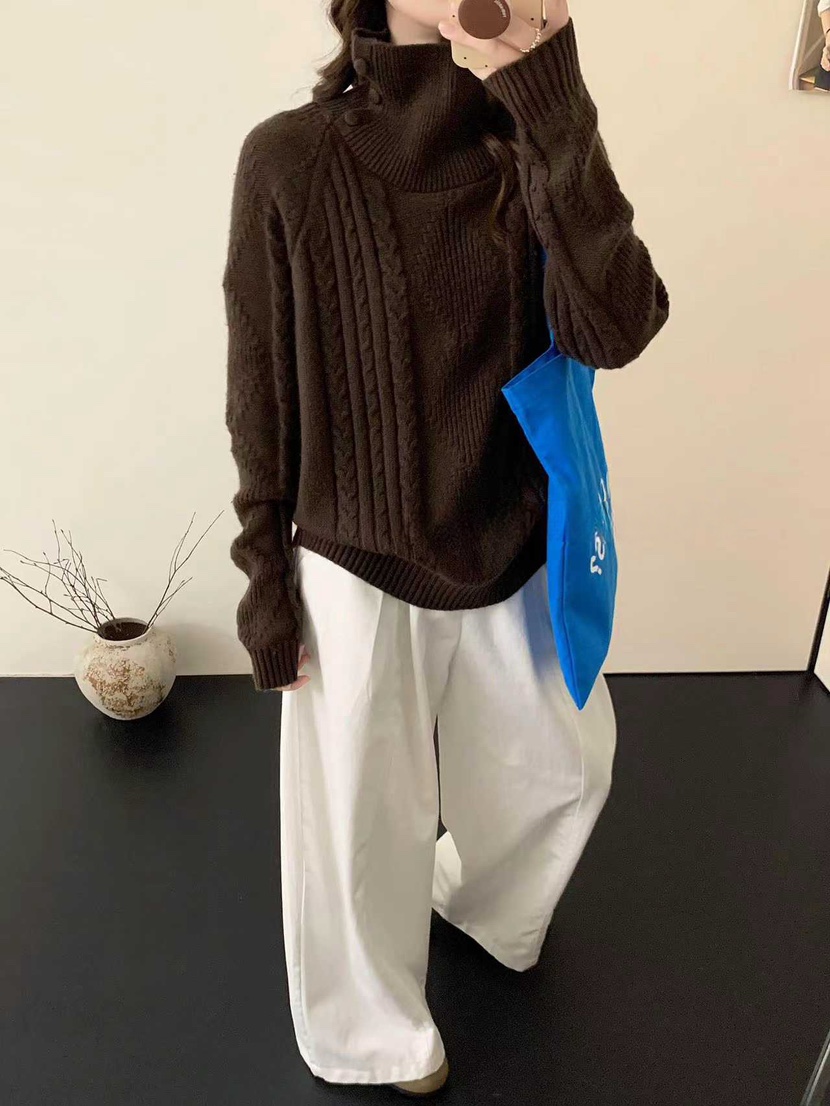 DARLUZ_MI韓國代購㊣女裝新款熱賣職業25秋冬休閑推薦人氣毛衣DARLUZ_MI毛衣