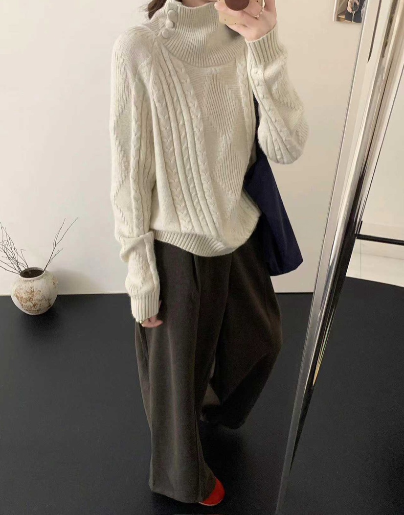 DARLUZ_MI韓國代購㊣女裝新款熱賣職業25秋冬休閑推薦人氣毛衣DARLUZ_MI毛衣