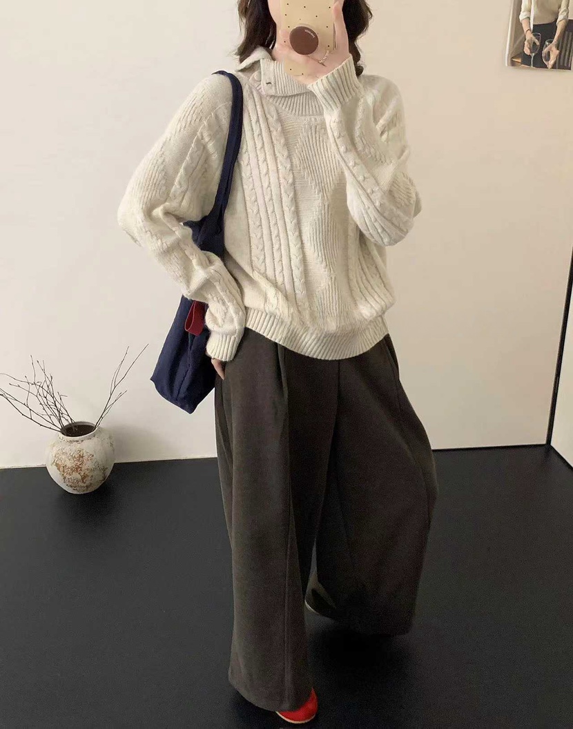 DARLUZ_MI韓國代購㊣女裝新款熱賣職業25秋冬休閑推薦人氣毛衣DARLUZ_MI毛衣