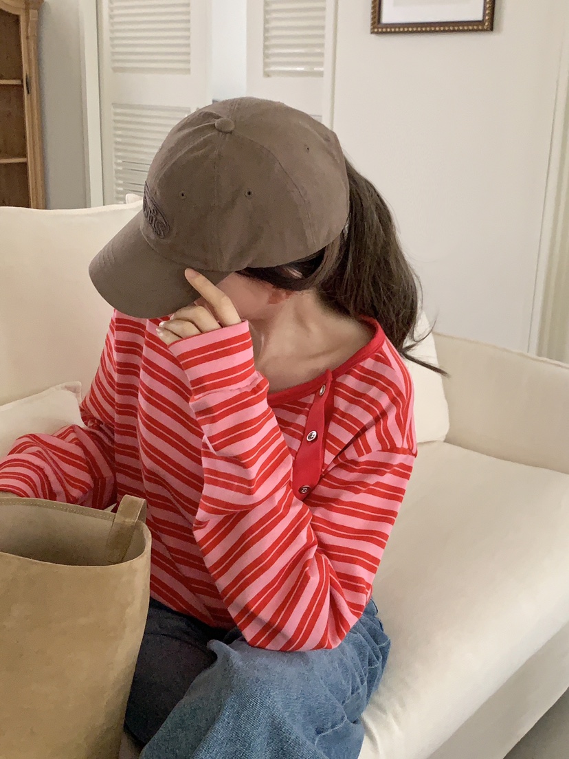 FORMSTUDIO韓國代購㊣女裝新款人氣時尚熱賣25秋冬職業長袖T恤FORMSTUDIO長袖T恤