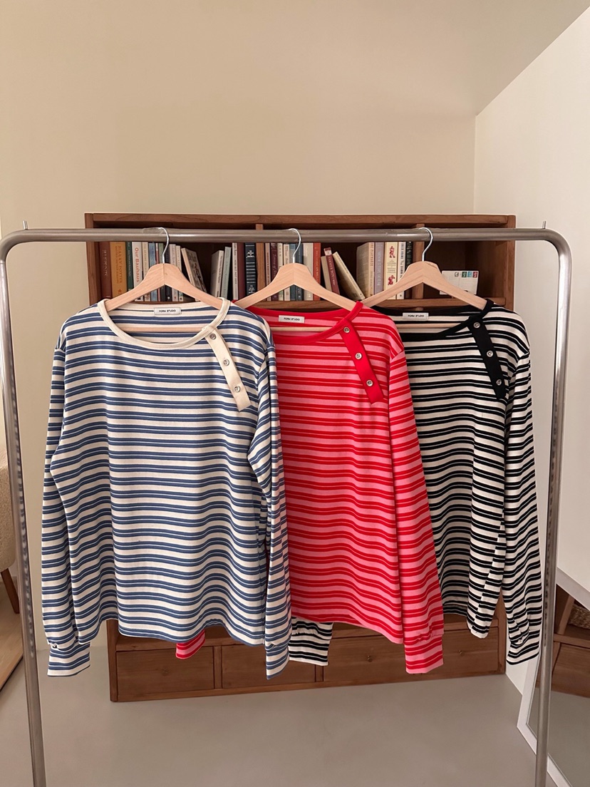 FORMSTUDIO韓國代購㊣女裝新款人氣時尚熱賣25秋冬職業長袖T恤FORMSTUDIO長袖T恤圖色3左三色