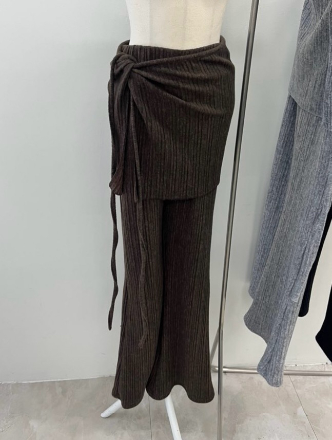 UNA/THE MAY東大門㊣直郵女士新款25秋冬套裝套裝褶裥露肩THEMAY/UNA套裝