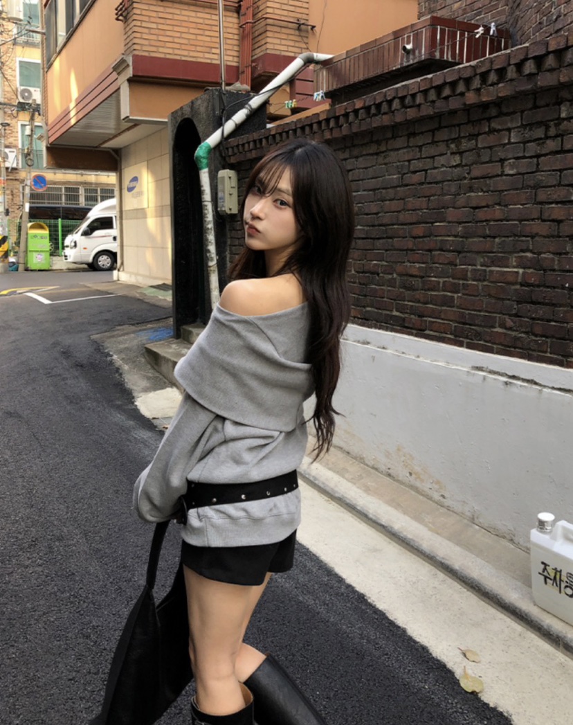 UNA/THE MAY東大門㊣直郵女士新款職業推薦人氣熱賣長袖T恤THEMAY/UNA長袖T恤