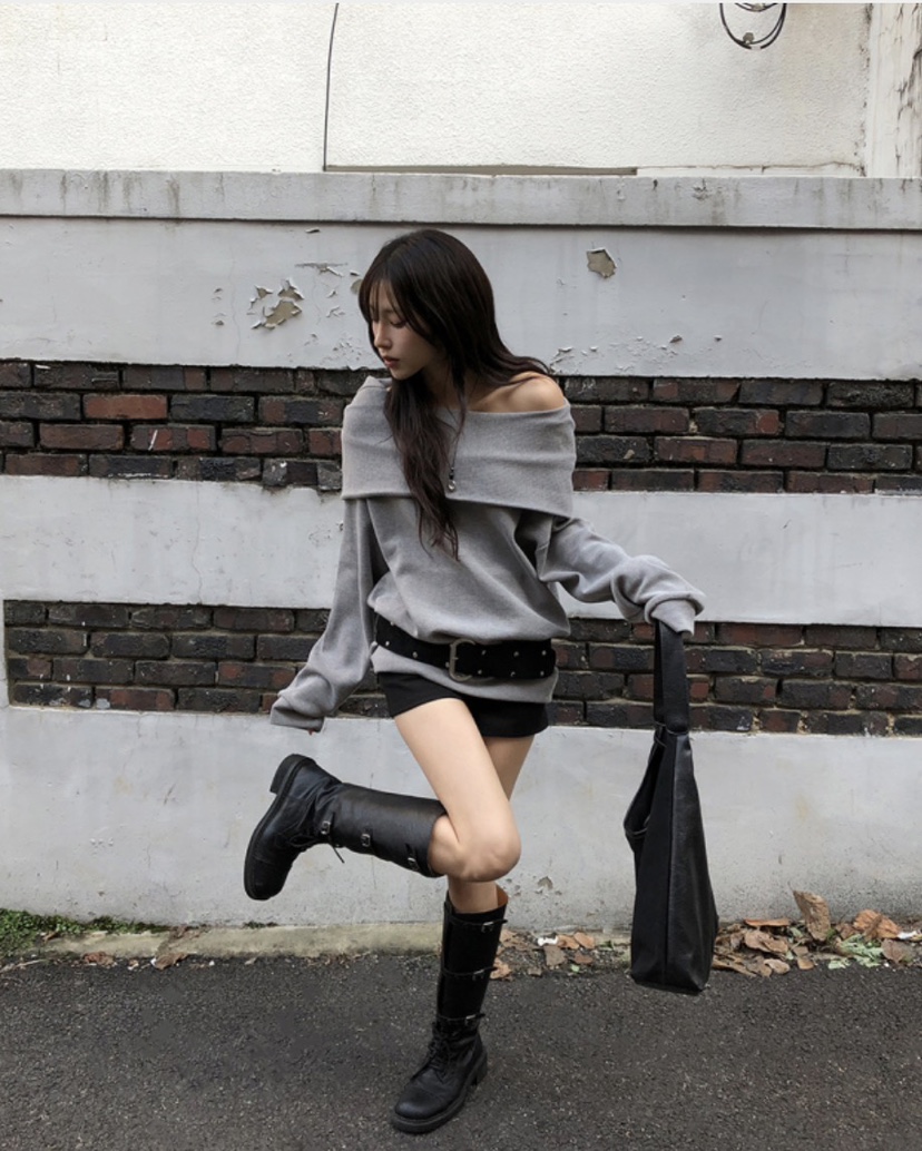 UNA/THE MAY東大門㊣直郵女士新款職業推薦人氣熱賣長袖T恤THEMAY/UNA長袖T恤