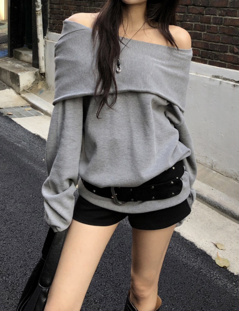 UNA/THE MAY東大門㊣直郵女士新款職業推薦人氣熱賣長袖T恤THEMAY/UNA長袖T恤