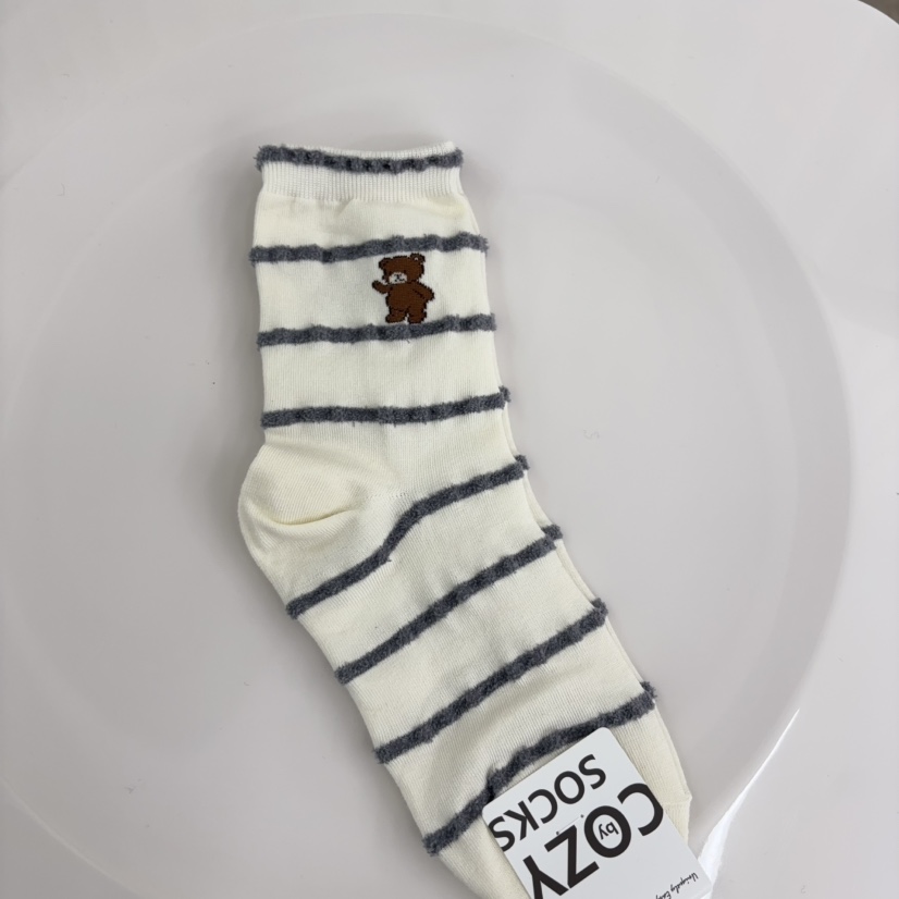 CACTUS-Q東大門㊣代購女士新品25秋冬休閑時尚熱賣人氣襪子CACTUS十雙起/可混搭襪子圖色3