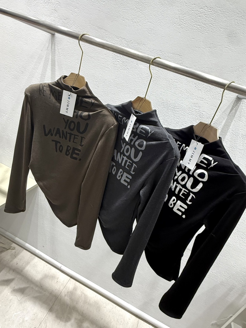 JIMMY東大門㊣直郵女士新品休閑熱賣人氣時尚職業真品長袖T恤JIMMY/REMAKE長袖T恤