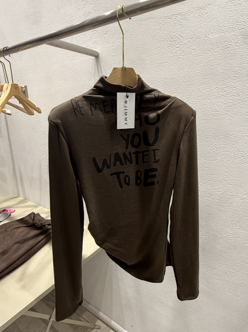 JIMMY東大門㊣直郵女士新品休閑熱賣人氣時尚職業真品長袖T恤JIMMY/REMAKE長袖T恤圖色2