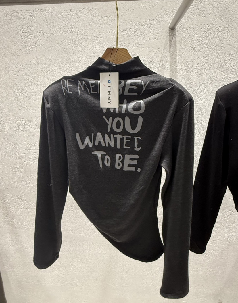 JIMMY東大門㊣直郵女士新品休閑熱賣人氣時尚職業真品長袖T恤JIMMY/REMAKE長袖T恤圖色3