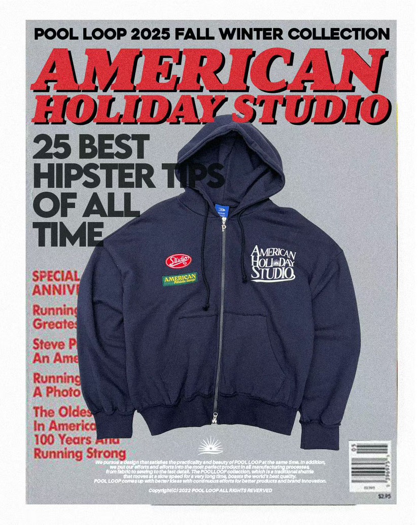 POOL LOOP韓國直郵㊣女裝新款熱賣時尚25秋冬推薦真品衛衣POOL LOOP衛衣圖色1