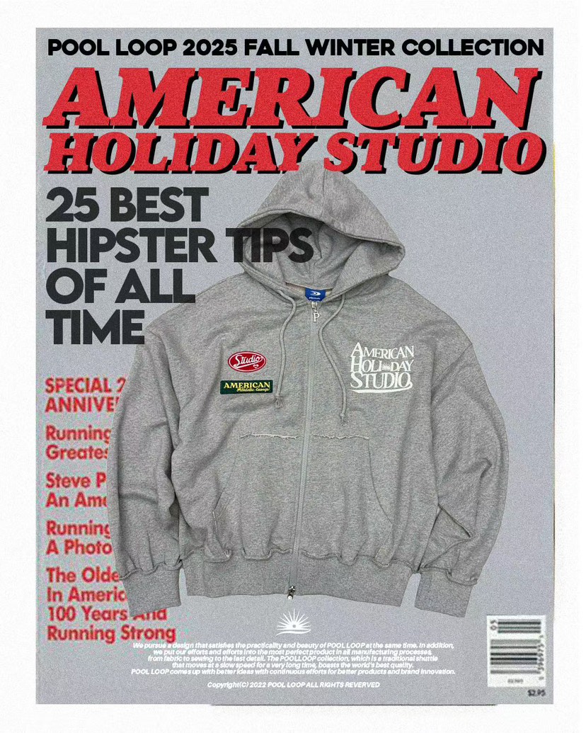 POOL LOOP韓國直郵㊣女裝新款熱賣時尚25秋冬推薦真品衛衣POOL LOOP衛衣圖色2