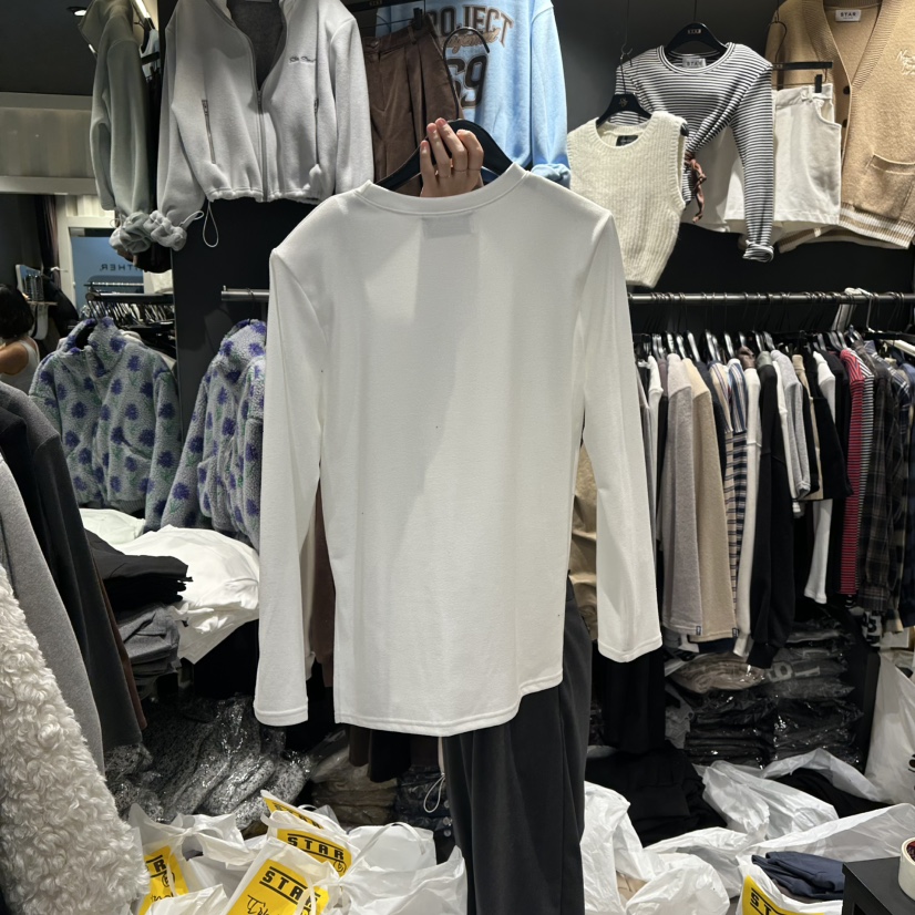 LONE STAR韓國代購㊣女士新款時尚熱賣真品職業25秋冬長袖T恤LONE STAR長袖T恤