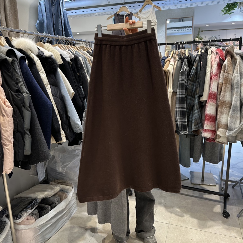 DREAM GIRIS韓國直郵㊣女裝新款休閑真品25秋冬時尚長裙口袋DREAM GIRIS/HOT PLACE_ISSUE長裙