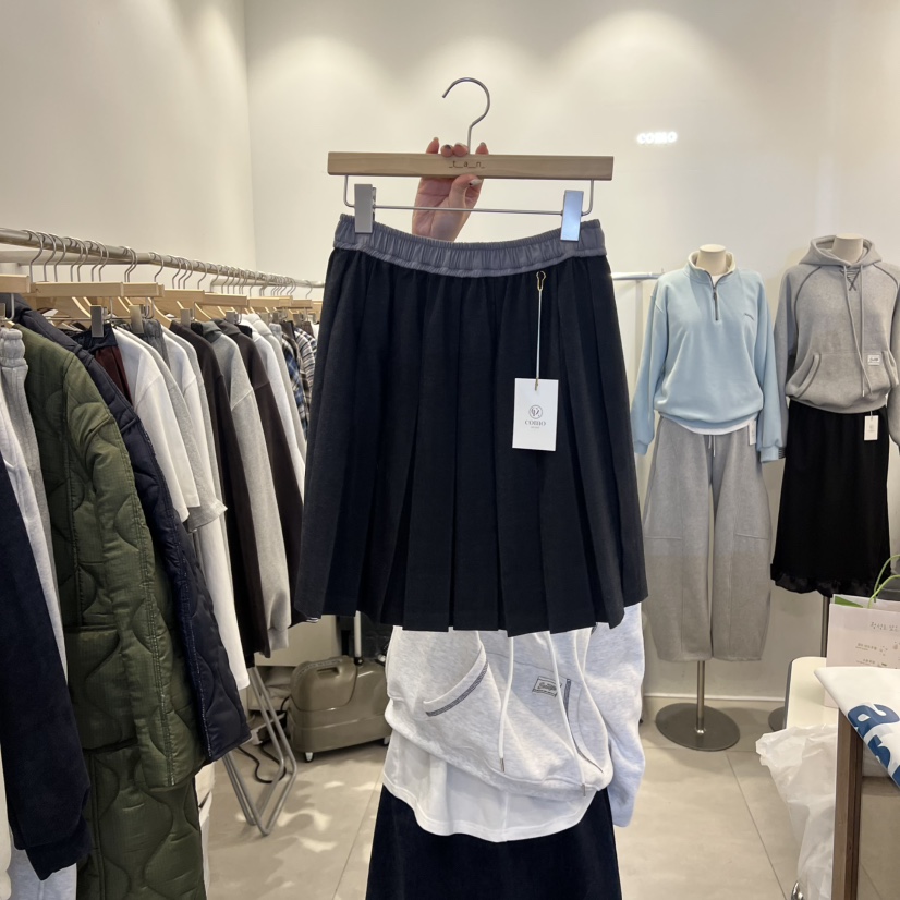 TAN&amp;COMO東大門㊣代購女士新款真品25秋冬半身裙中短裙tan-COMO半身裙/中短裙圖色1