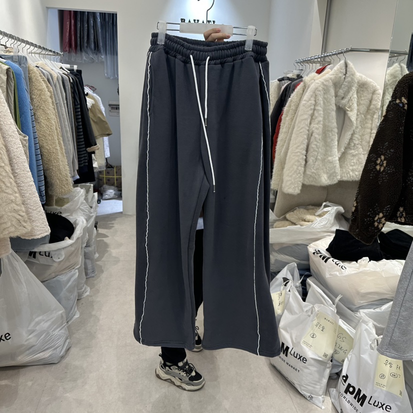 BAHATI韓國直郵㊣女裝新款人氣熱賣真品休閑職業休閑褲加絨BAHATI休閑褲圖色1