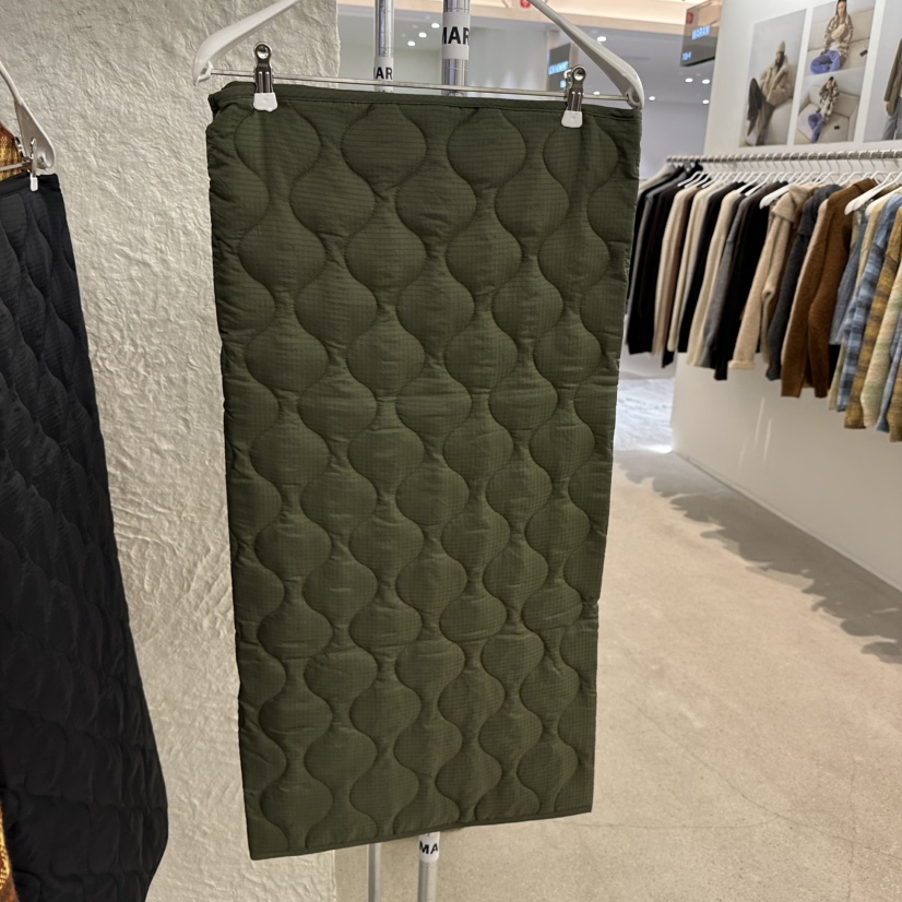 MARAN-P韓國代購㊣女裝新品熱賣真品推薦人氣休閑長裙絎縫MARAN長裙